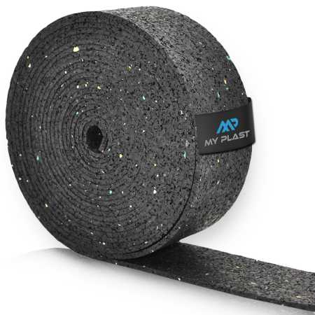 Gummigranulat-Rollen I Stärke 3 mm I Breite 40, 50, 60, 80, 100, 150 mm I Terrassenpad, Terrassenpads, Gummigranulat, Terrassenbau Rollen Streifen Terrasse
