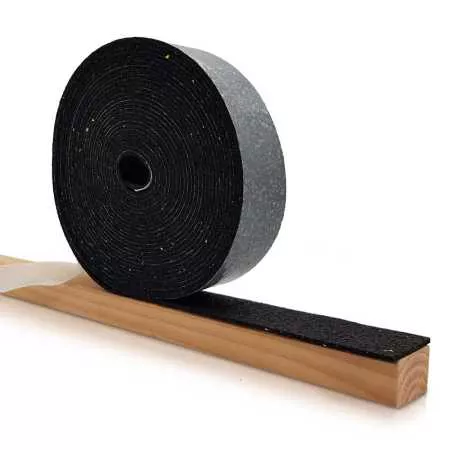 Einseitig Selbstklebende Gummigranulat-Rollen I Stärke 3 mm I Breite 50 mm I Terrassenpad, Terrassenpads, Gummigranulat, Terrassenbau Rollen Streifen Terrasse