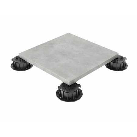 My Plast I Stelzlager für Terrassenplatten - 20 bis 205 mm I stabile Terrassenlager für den Höhenausgleich I Stellfüße für den Terrassenbau I Schwarz