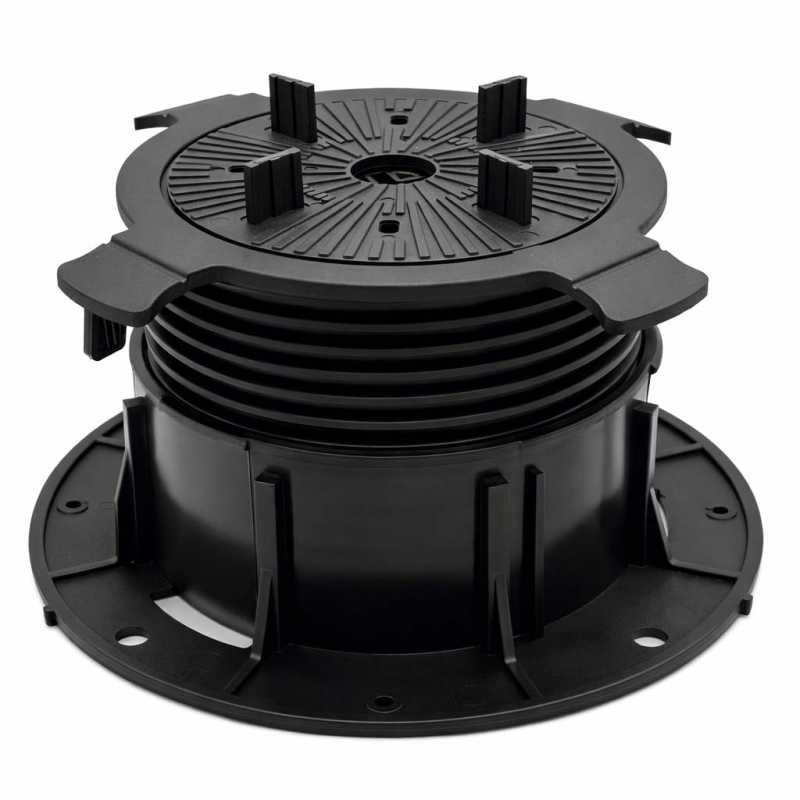 75 mm bis 95 mm - 24 Stück - Terrassenlager Stelzlager höhenverstellbar Stellfüße Terrassen-Platten Abstandhalter Terrassendielen Stellfüße