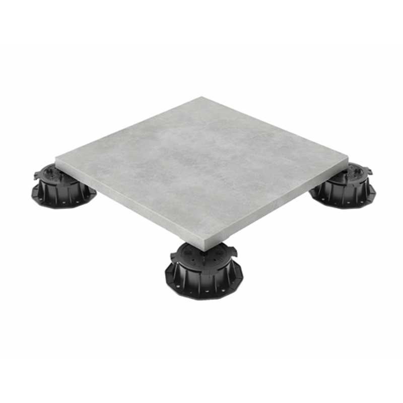 My Plast I Stelzlager für Terrassenplatten - 20 bis 205 mm I stabile Terrassenlager für den Höhenausgleich I Stellfüße für den Terrassenbau I Schwarz